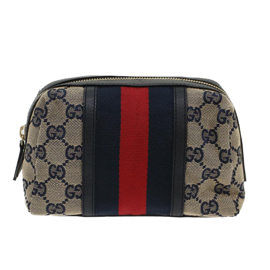 Pochette/Trousse à maquillage Seconde main Gucci Bleue marine