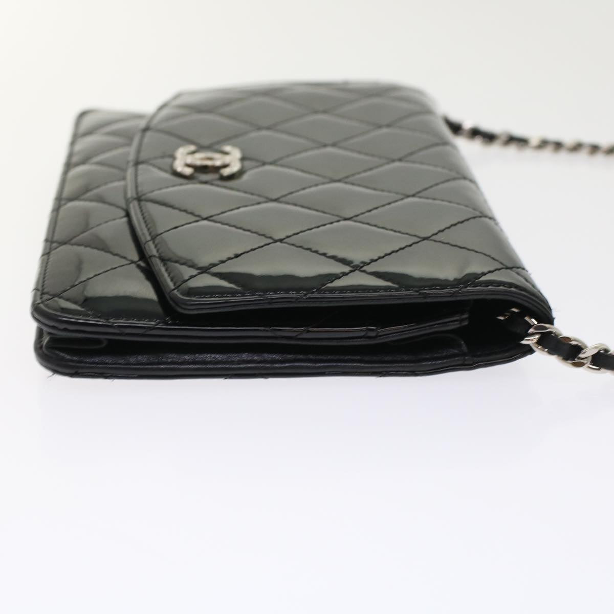 Sac Seconde main Chanel modèle Wallet On Chain Vernis Noir