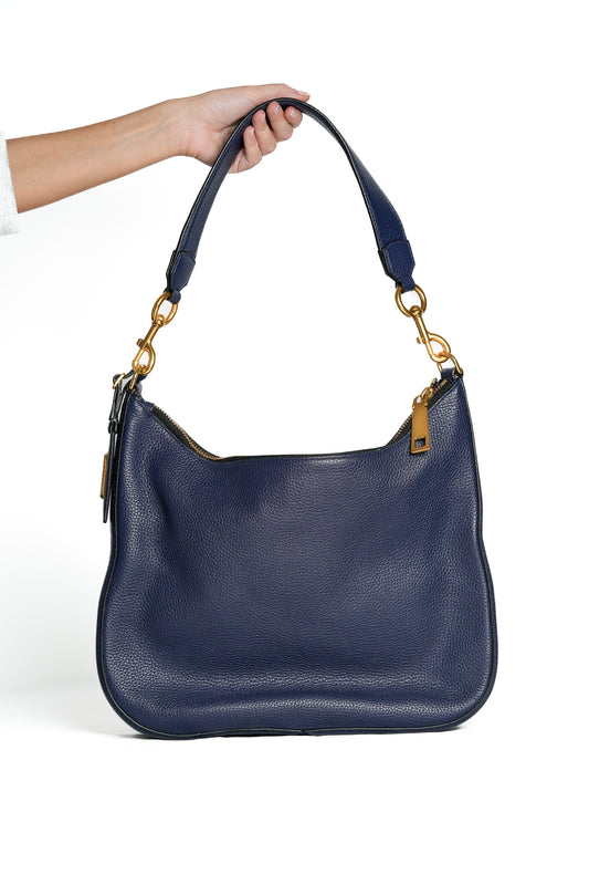 Sac de Seconde main Marc Jacobs bleu porté épaule