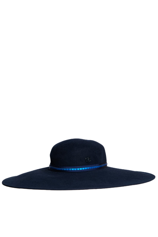 Chapeau de Seconde main Maison Michel Bleu marine