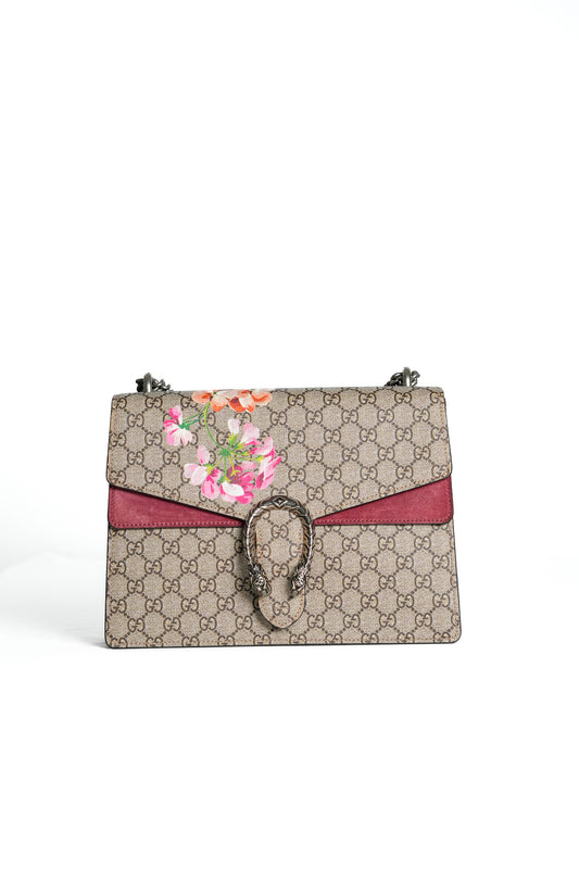 Sac de Seconde main Gucci Dyonisus Grand Modèle Fleuri