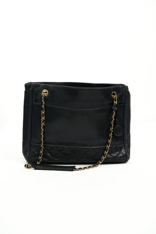 Sac de Seconde main Chanel Vintage Gabrielle Marine Foncé